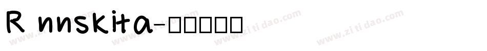 R nnskita字体转换